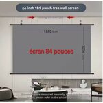 écran de cinema 84 pouces
