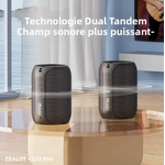 enceinte bluetooth portable zealot s32 pro gris 2