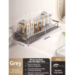 étagère pour douche 40 cm gris sans barre