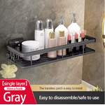 etagere douche sans perçage gris 2