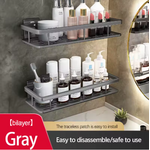 etagere douche sans perçage gris 4