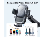 support telephone voiture ventouse noir 3
