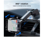 support telephone voiture ventouse noir 4