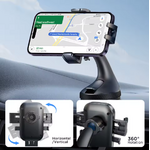 support telephone voiture ventouse incurver noir 13