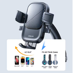 support telephone voiture ventouse incurver noir 15