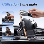support telephone voiture ventouse noir 22