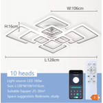 plafonnier luminaire 10 têtes