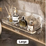 etagere douche sans perçage transparent large