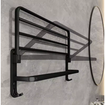 porte serviette pliable noir 6