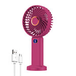 ventilateur rechargeable rose