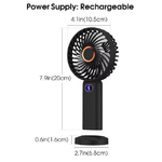 ventilateur rechargeable noir