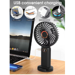 Ventilateur rechargeable noir 3