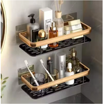 etagere douche sans percage noir 25