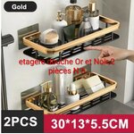 etagere douche Or et noir n 5
