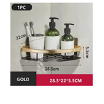 etagere douche Or et noir 1pièces