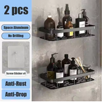 etagere douche noir 2pièces 5