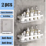 etagere douche blanc 2pièces 2