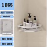 etagere douche blanc triangle 1 pièces 4