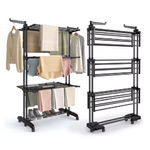 etendoir a linge pliable noir 5