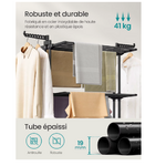 etendoir a linge pliable noir 62