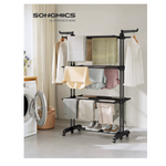 séchoir linge pliable noir 9