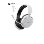 casque gamer noir et blanc