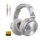 casque audio bluetooth gris argenté