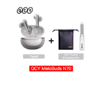 écouteurs sans fil bluetooth argenté avec sacoche et stylo 01