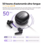 écouteurs sans fil bluetooth noir 25