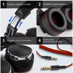 casque filaire noir 04