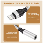 adaptateur lightning vers jack noir et blanc 25