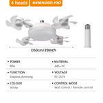 ventilateur plafond avec lumière blanche 08