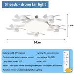 ventilateur plafond led blanc 10
