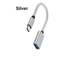 adaptateur usb-c vers usb argenté gris 01
