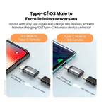 adaptateur lightning vers usb-c apple gris portable 02
