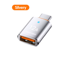 adaptateur USB C vers USB argenté 01