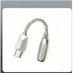adaptateur jack usb c argenté dac