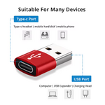 adaptateur usb vers usb-c rouge argenté 001