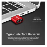 adaptateur usb vers usb-c rouge 004