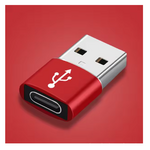 adaptateur usb vers usb-c rouge 007