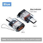 adaptateur usb vers usb-c bleu usb 01