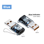 adaptateur usb vers usb-c bleu usb 001