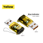 adaptateur usb vers usb-c jaune usb 002