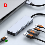 hubs usb D PORT HUB GRIS 001