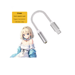 adaptateur jack usb c argenté 0045