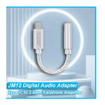 adaptateur jack usb c blanc argenté 0014