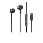 écouteurs filaires usb c noir 410