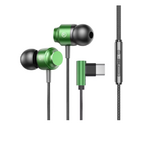 écouteurs filaires usb c vert 0412