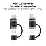 adaptateur lightning vers usb c gris iphone 001