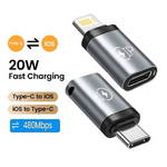 adaptateur lightning vers usb c gris foncé ihpone 001